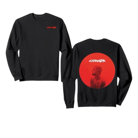 CHANGES | Justin Bieber NEW Crewneck Unisex “CHANGES”  Long Sleeve SZ:XL {63} - Picture 1 of 9